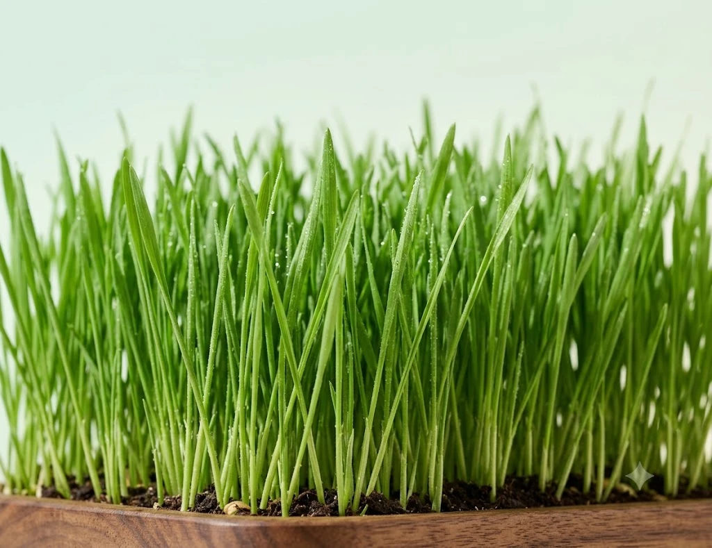 A living square patch of real grass on a soil base